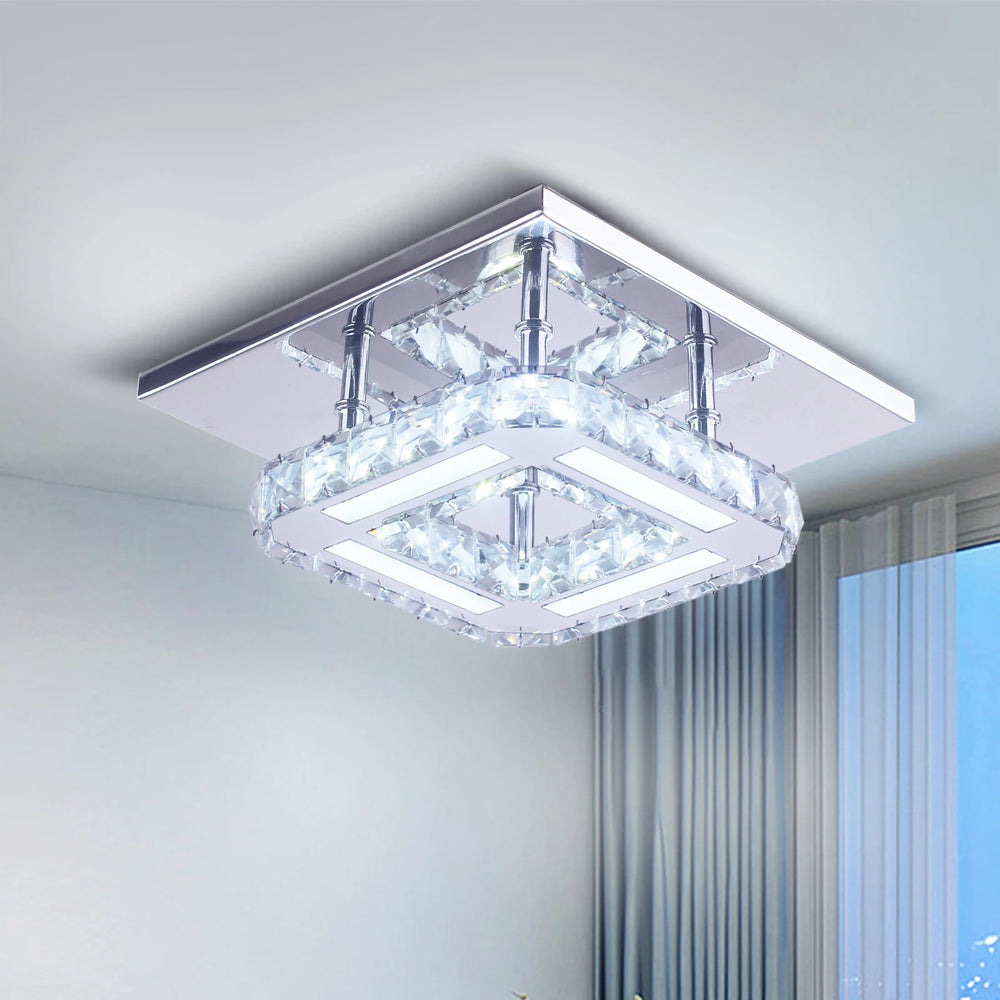 Celeste Crystal Flush Light