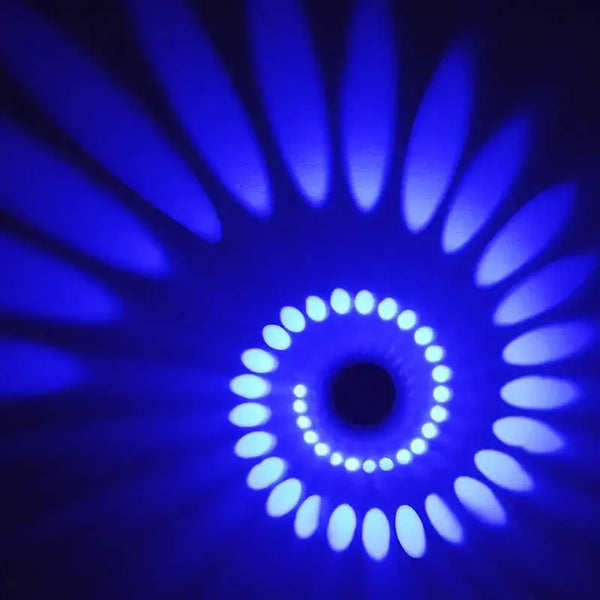 Iris Spiral Effect Wall Light