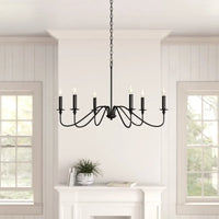 Retro Loft Living Room Chandelier Lighting E14 Vintage American Style Black/Gold Ceiling Chandelier Household Dining Room Light